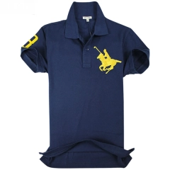 Horse Embroidery Color Combination Polo Shirts Supplier
