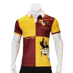 Custom Sublimation Sport Rugby Polo Shirt From Bangladesh