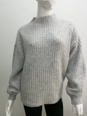 Women Striped Knit Pullover Sweater