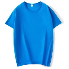 Wholesale Polyester High Quality Fashion Cheap Plain Blank Men T Shirt