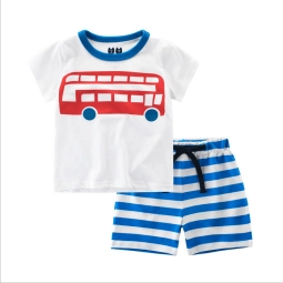 Boys Clothing Set Kids T Shirt And Shorts Suit Wholesale