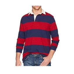 Oem Striped Rugby Polo Shirt From Bangladesh Garments Factory