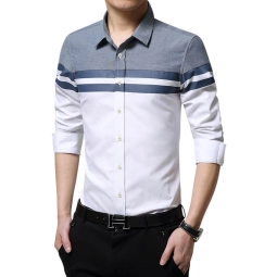 Korean Style Joint Contrast Fashion Casual Shirts From Bangladesh