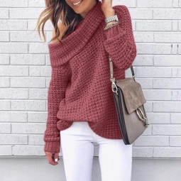 Casual Hand Knitted Cashmere Women Sweater