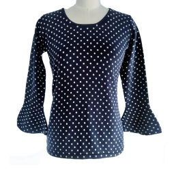 Polka Dot Ladies Knitted Pullover Sweater