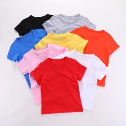 Customize Logo 1 12years Baby Girls Tshirts Blank T Shirt For Children Kids Boys