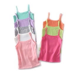 Vest Colored Kids Camisole Children Tops From Bangladesh